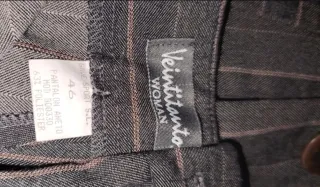 Traje de raya diplomática gris mujer