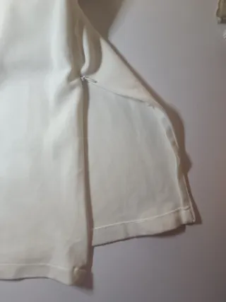 Pantalones anchos blancos mujer