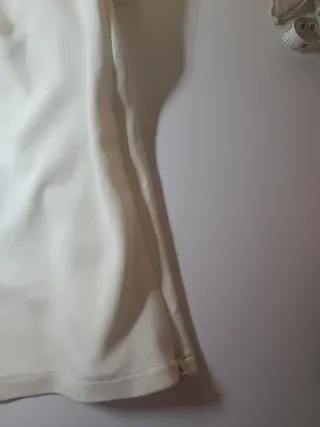 Pantalones anchos blancos mujer