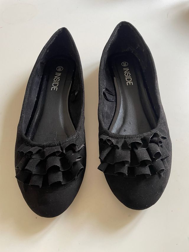 Manoletinas negras INSIDE talla 39