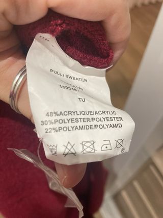 Jersey Riu Talla Única burdeos