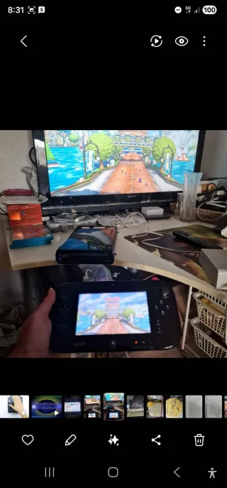 Consola Wii U Negra + 5 Juegos (El gato no)