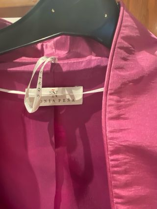 Vestido Fiesta Sonia Peña Negro Rosa Blanco