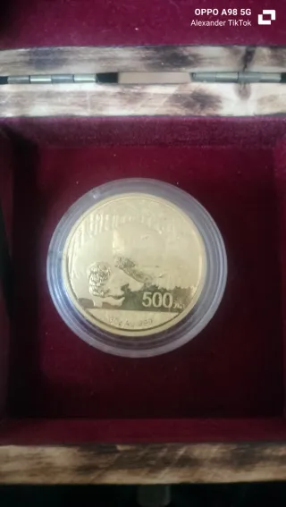 Moneda Panda 500 Yuan 2016 Colección