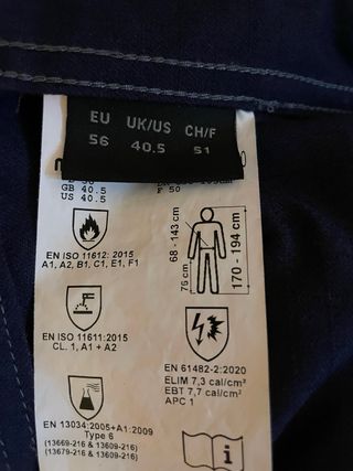 Peto de trabajo MASCOT azul XL