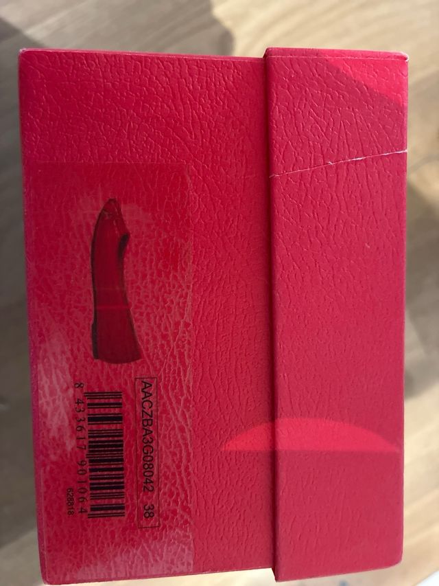 Manoletinas Piel Carolina Herrera CH Beige/Rojo