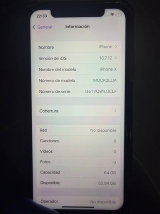 iPhone XS Bianco - Parte posteriore rotta