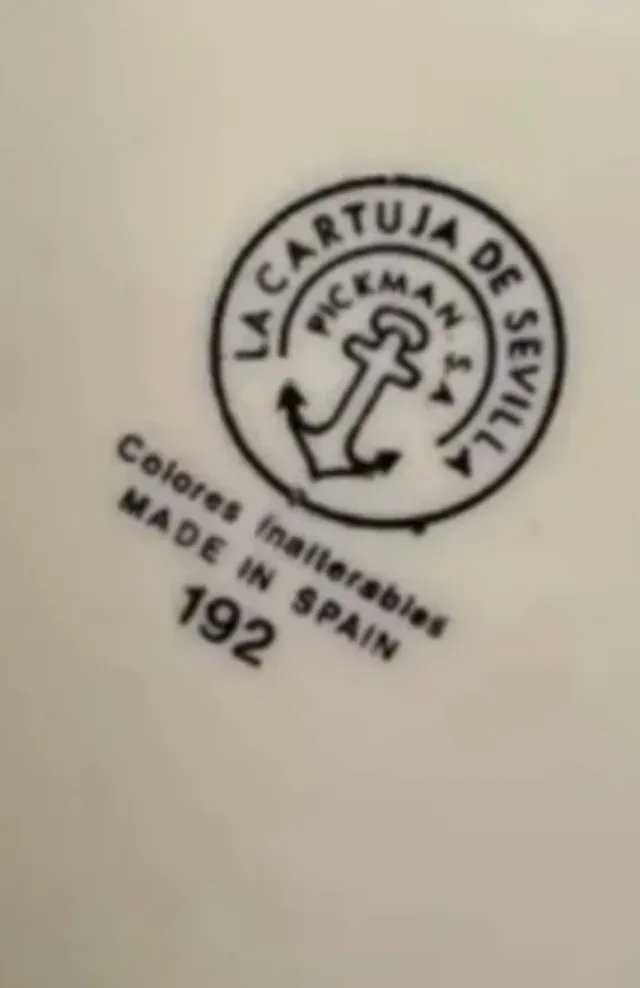 Bandeja Cartuja porcelana diseño clásico