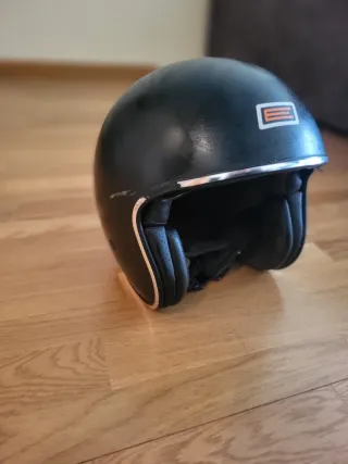 Casco Jet Retro Negro marca Origine