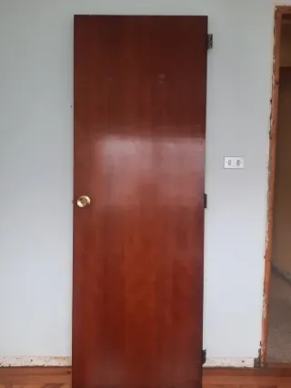 Puerta interior de madera
