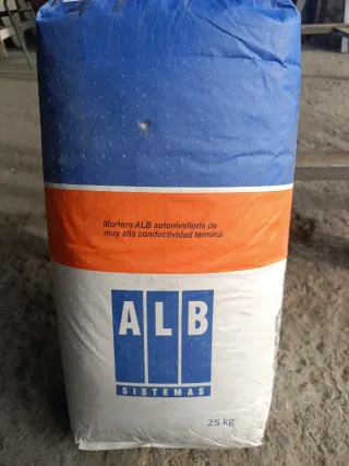 Mortero ALB Autonivelante 25k, suelos radiantes