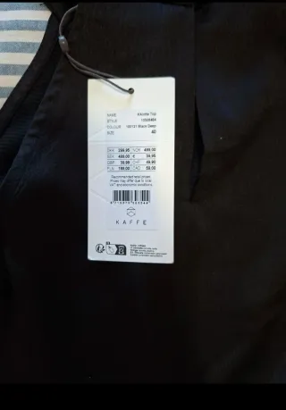 Kalote - Top negro escote halter