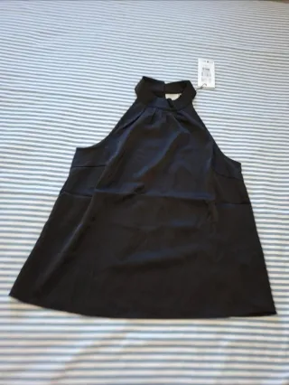 Kalote - Top negro escote halter