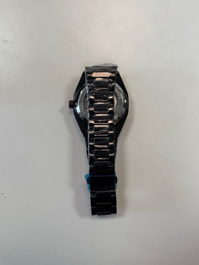 Orologio Meccanico Nero e Argento