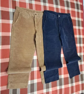 Lote 2 Pantalones Pana Cortefiel N° 42