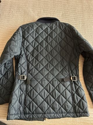 Parka acolchada azul marino