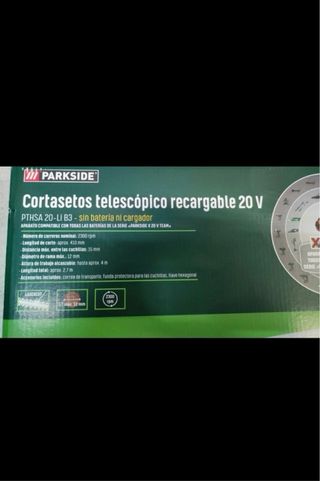 Tagliasiepi telescopico ricaricabile 20V