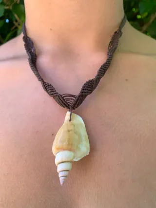 Colgante Macramé con Concha