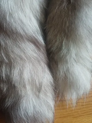 2 bufandas de cuello de pelo