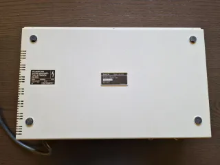 Ordenador MSX2 Sony Hit Bit HB-F9S funcionando.