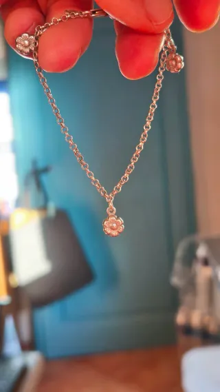 Bracciale vintage argento margherita