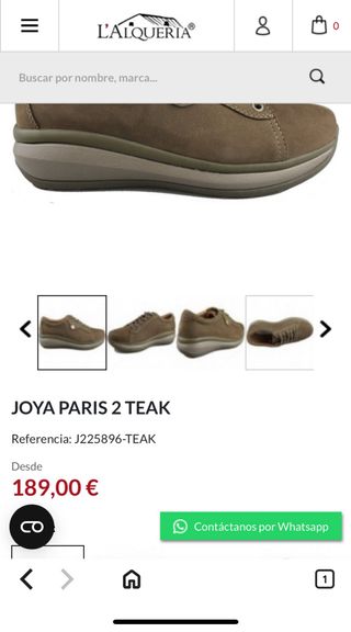 Zapatillas de piel Joya Beige/Marrón