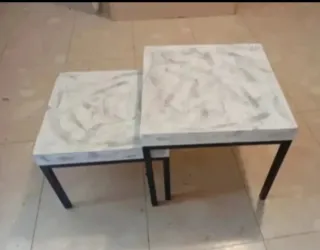 Tavoli nido dipinti a mano