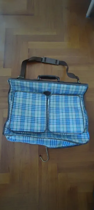 Porta abiti vintage a quadri