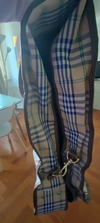 Porta abiti vintage a quadri