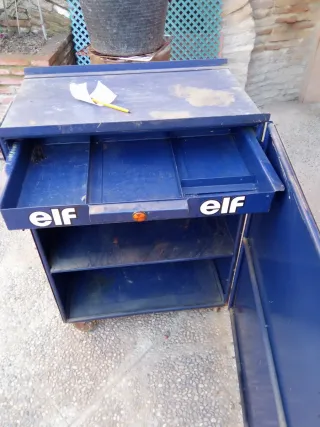 Carro de herramientas azul