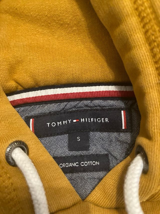 Sudadera unisex Tommy Hilfiger mostaza talla S