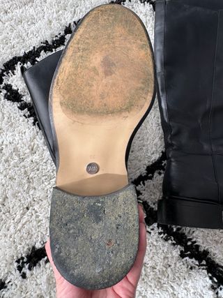 Botas de piel Zara negras