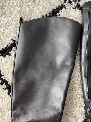 Botas de piel Zara negras
