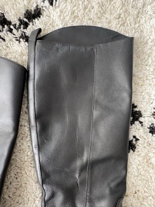 Botas de piel Zara negras