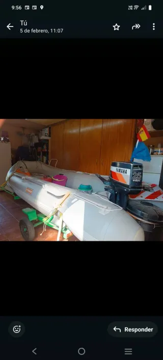 Zodiac Yamaha 25 HP con remolque