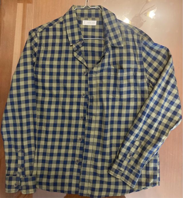 Camisa cuadros Mango 11-12 años