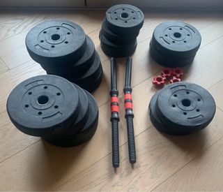 Conjunto Mancuernas Ajustables con Soporte