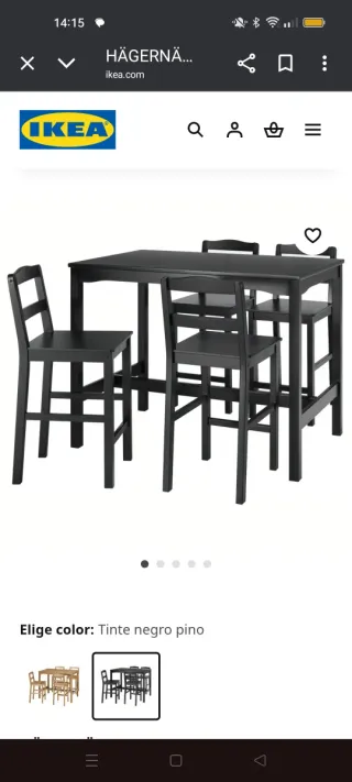 Tavolo alto stile bar nero Ikea
