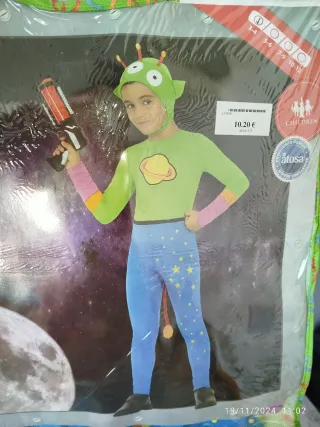 Disfraz Alien Niño Talla 3 a 4