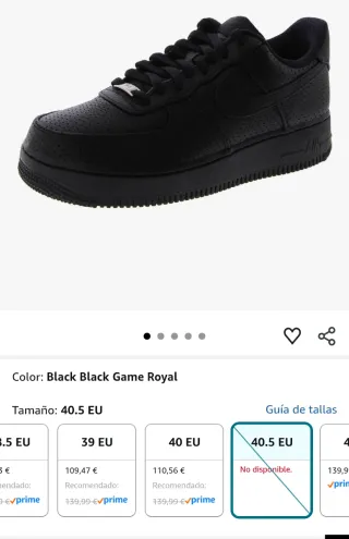 Nike Air Force 1 Negras