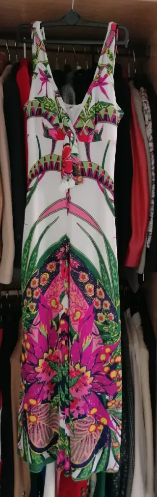 Vestido largo Oky-Coky estampado