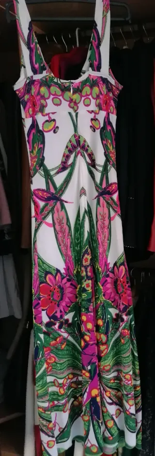 Vestido largo Oky-Coky estampado