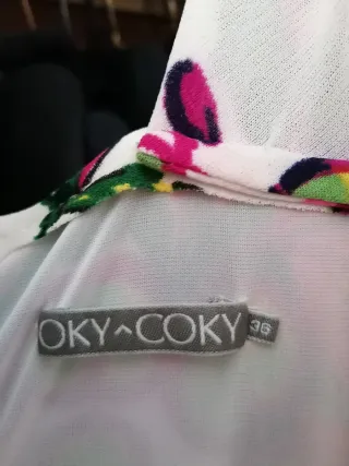 Vestido largo Oky-Coky estampado