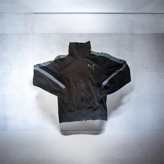 Felpa VINTAGE Puma Logo Brillante Nero Argento