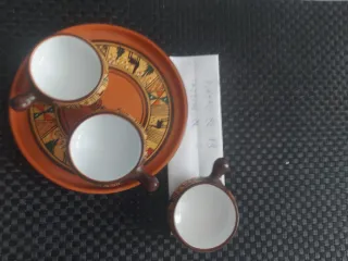 Set 3 Tazzine Ceramica Terracotta