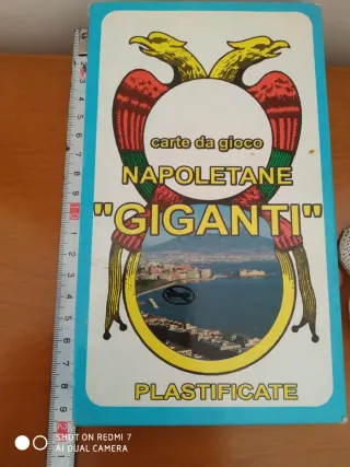 Carte Napoletane Giganti Plastificate Rare