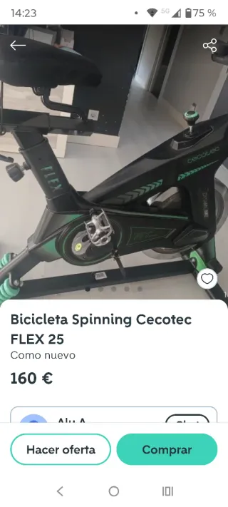 Bicicleta Spinning Cecotec Ultraflex 25