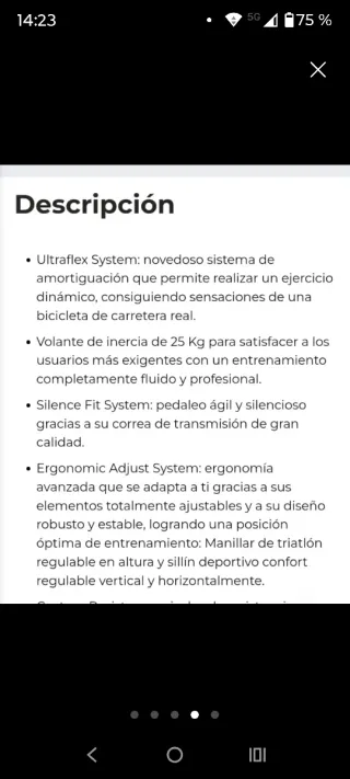 Bicicleta Spinning Cecotec Ultraflex 25