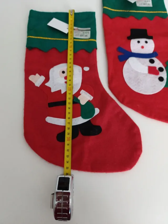 Calzino di Natale Babbo Natale. Natale