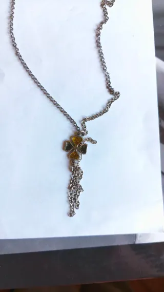 Collana argento quadrifoglio